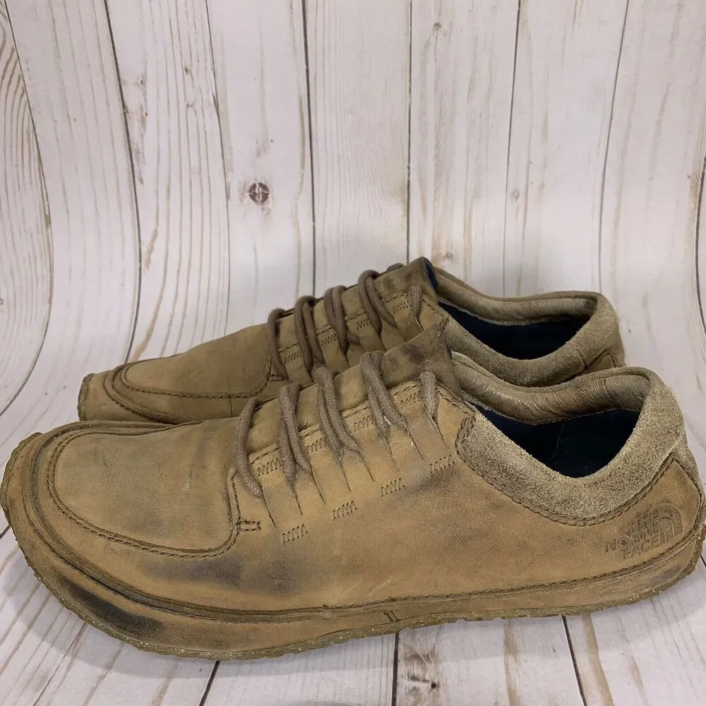 The North Face Bridgeton Low Lace Up Mens Size 9.5 Brown Leather Casual Moccasin